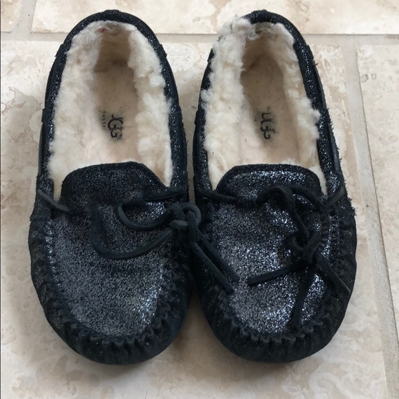 UGG Other - UGG girls sparkly moccasin slippers